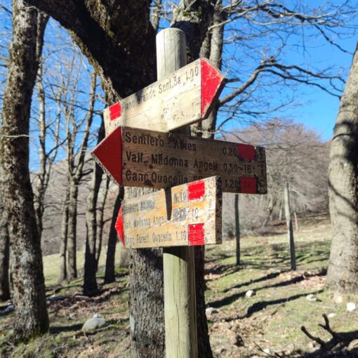 Signs for Hikers in Sicily
